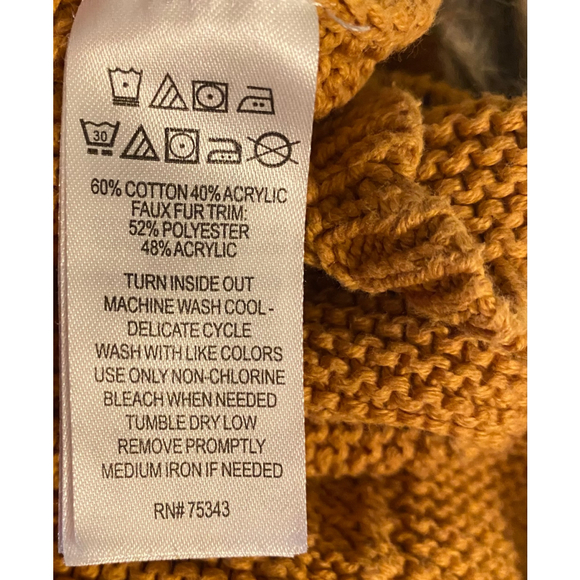 Girls knit Tahari Baby Dress, 24M, Mustard Yellow - Picture 6 of 6